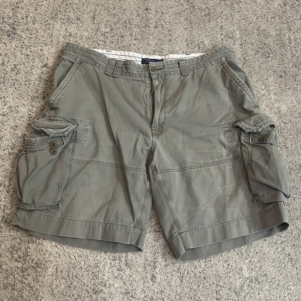 Polo Ralph Lauren Men's Gray 42 Classic Cargo Cotton Shorts
